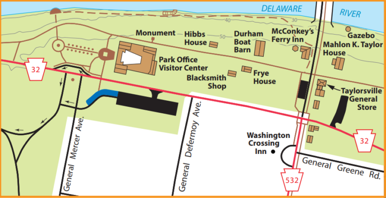 Park Map | Washington Crossing Historic Park